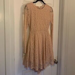 Pretty Blush Pink Lace Dress